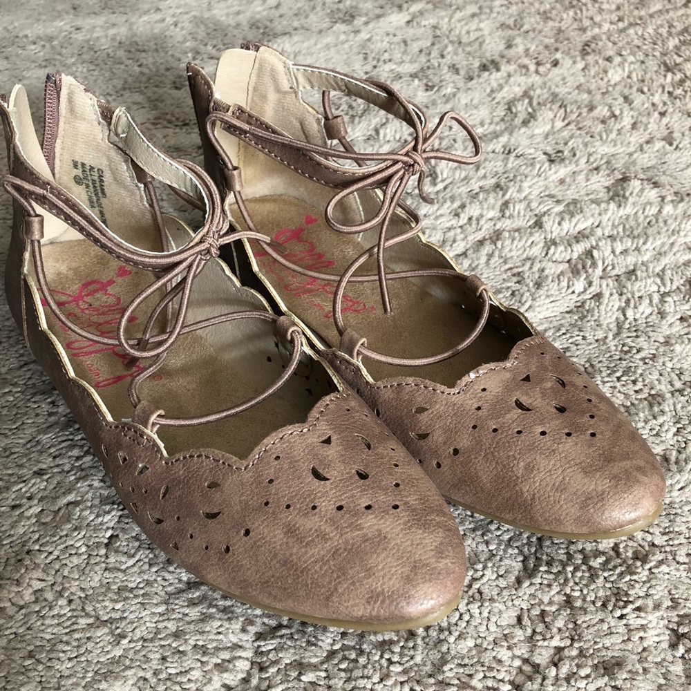 Jellypop zip up ballet flats